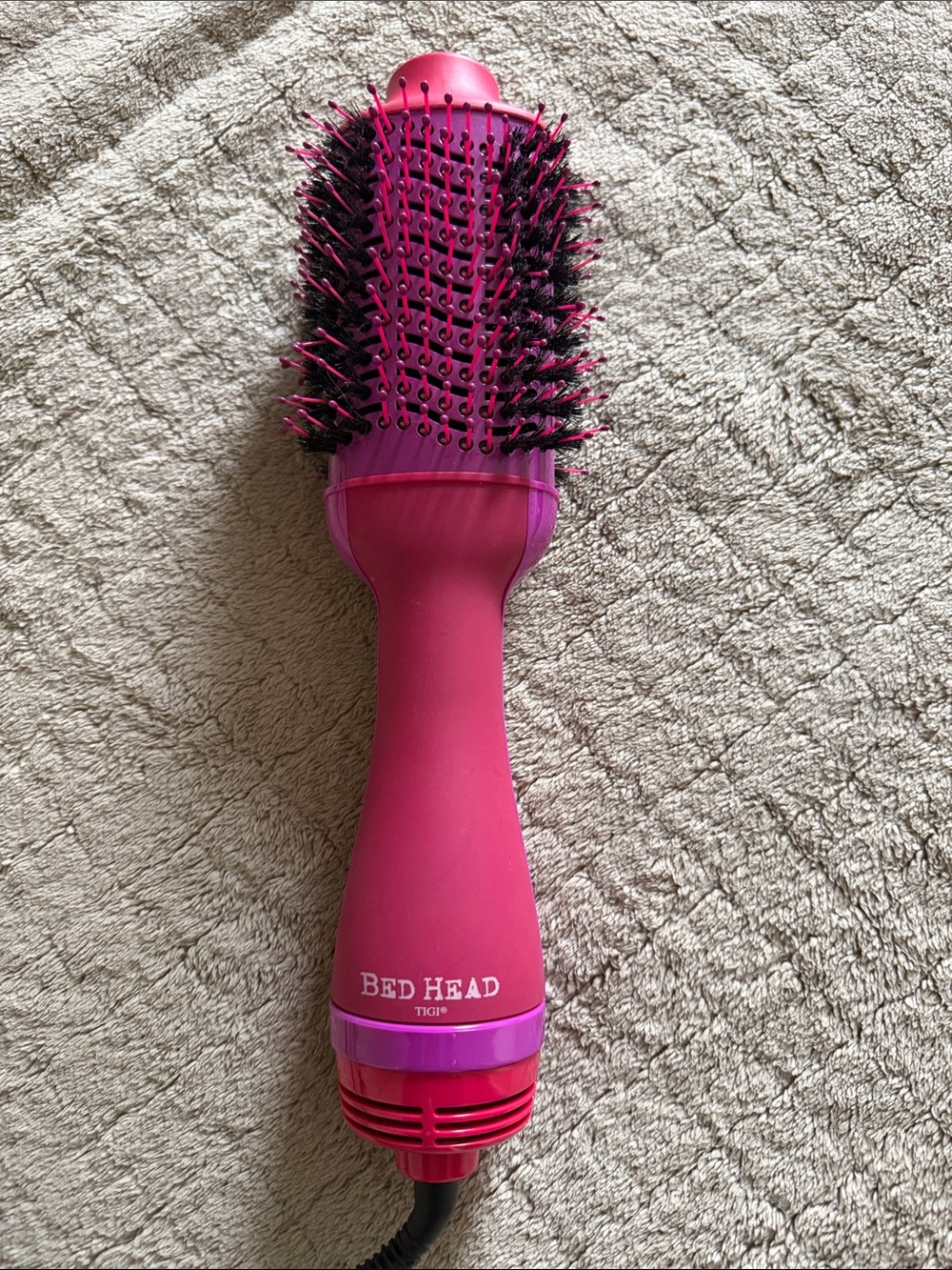 BedHead Hot Pink Round Blowout Brush